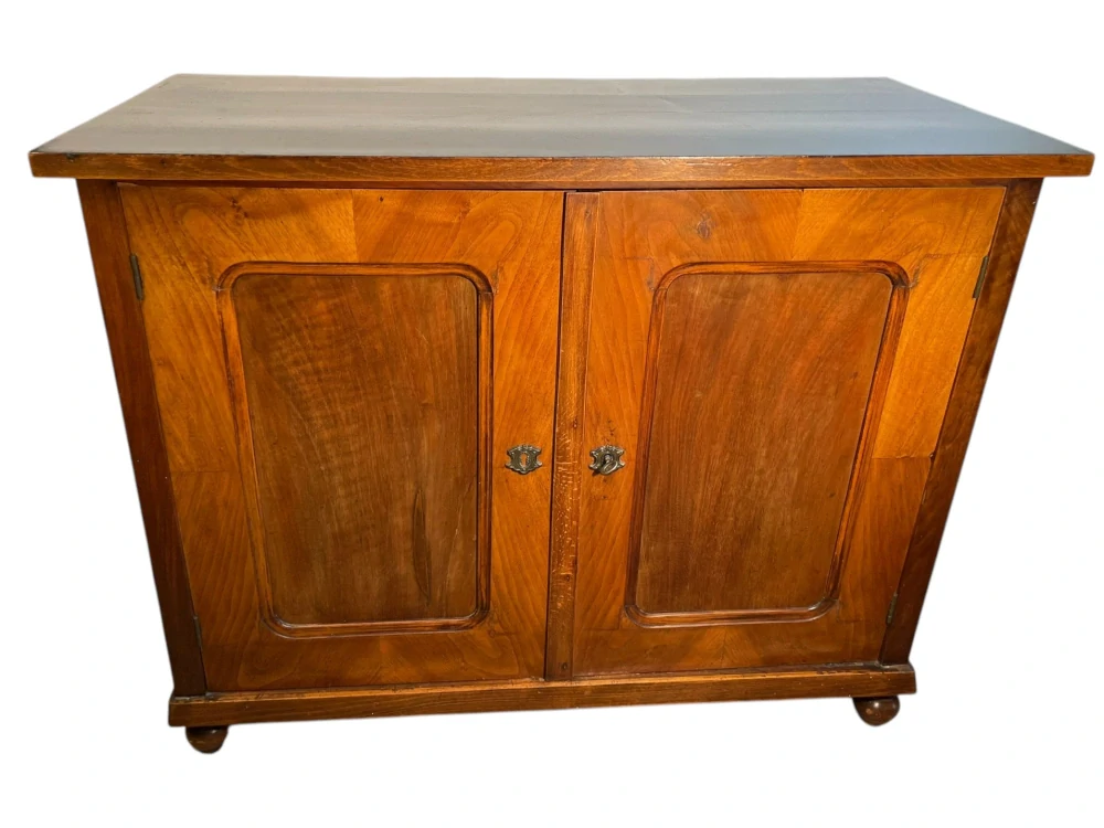 Starožitná biedermeier skříňka / komoda v ořechu
