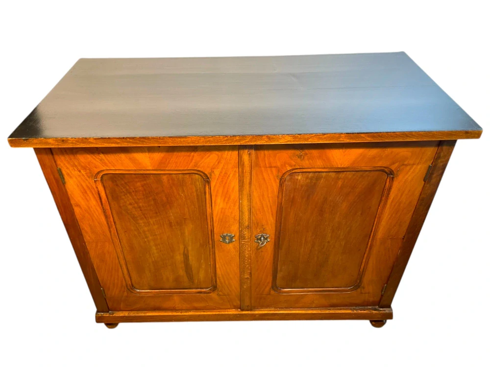 Starožitná biedermeier skříňka / komoda v ořechu