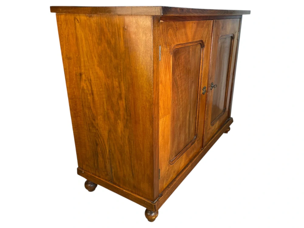 Starožitná biedermeier skříňka / komoda v ořechu