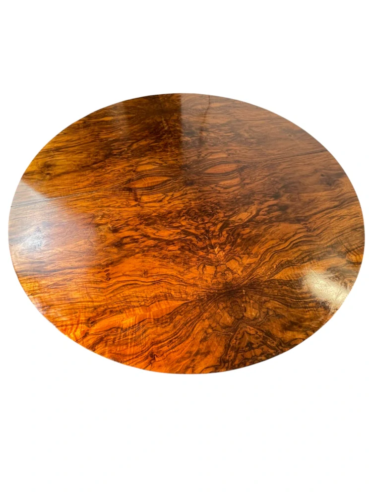 Starožitný jídelní stůl – Art Deco – rozkládací, hruška