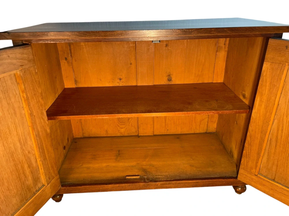 Starožitná biedermeier skříňka / komoda v ořechu